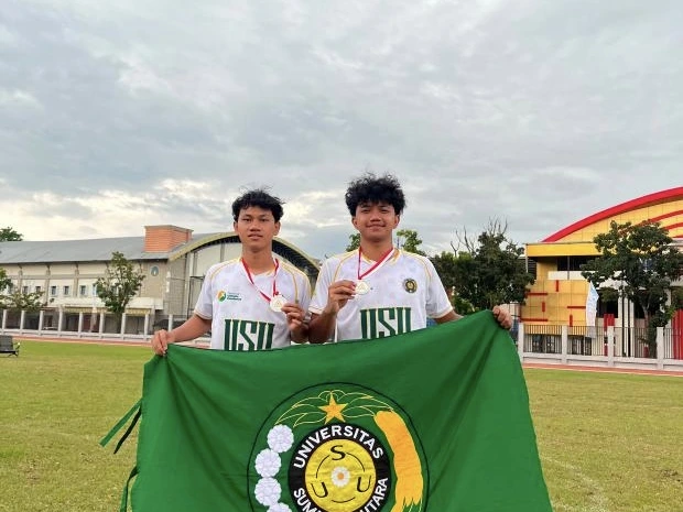 Bawa Pulang Medali Perak IMT-GT 2026, Juan Putra dan Muhammad Syarif Harumkan Nama FISIP USU